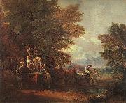 Thomas Gainsborough The Harvest Wagon oil painting picture wholesale